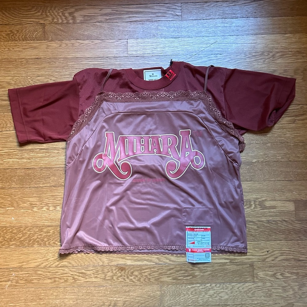 MAISON MIHARA silk t shirt size medium